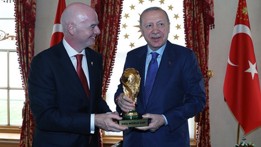 Cumhurbaşkanı Erdoğan, FIFA Başkanı Gianni Infantino'yu kabul etti
