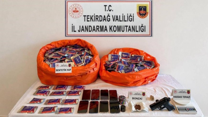 Tekirdağ'da uyuşturucu operasyonunda 8 tutuklama