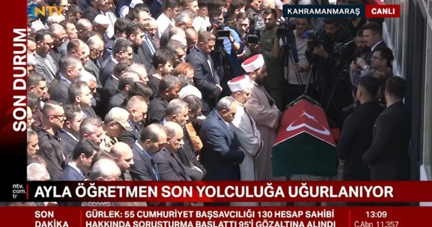 Öğrencilerine siper olan Ayla öğretmene veda