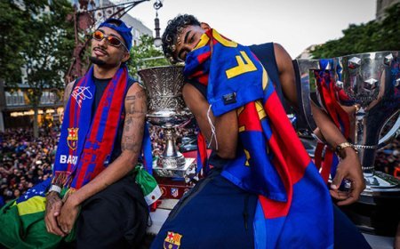 Barcelona kutlamalarında Lamine Yamal, Filistin bayrağı taşıdı!