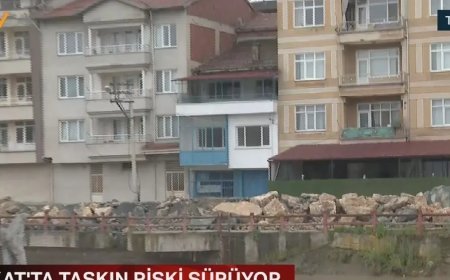 Tokat'ta taşkın riski sürüyor: Turhal'da 15 mahalle ve 7 köy geçici olarak tahliye edildi