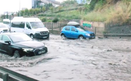 Bir anda bastıran yağmur yolları ve tünelleri göle çevirdi. Kuvvetli sağanak geliyor, İstanbul için saat verildi