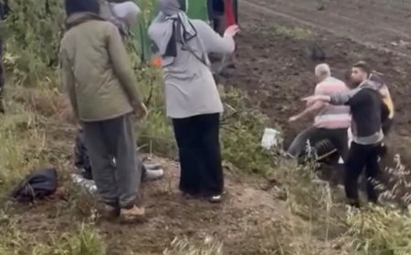 Çanakkale'de otobüs devrildi: Çok sayıda yaralı var