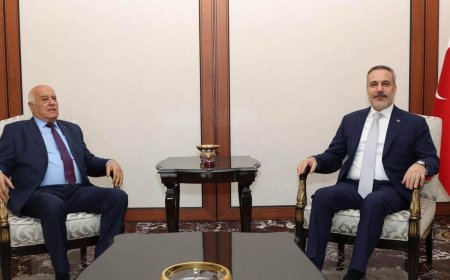 Dışişleri Bakanı Hakan Fidan, Fetih Genel Sekreteri Cibril Rajub'u kabul etti