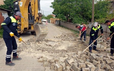 Ergene Belediyesi’nden Kurban Bayramı öncesi, yol iyileştirme ve düzenleme çalışmaları