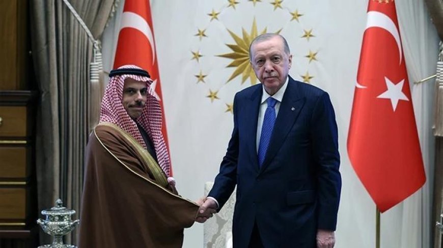 Cumhurbaşkanı Erdoğan, Suudi Dışişleri Bakanı bin Ferhan'ı Külliye'de kabul etti