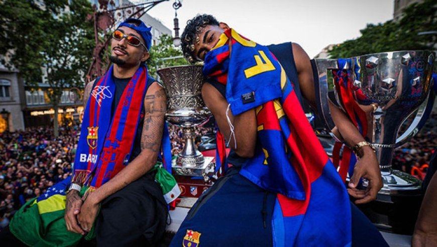 Barcelona kutlamalarında Lamine Yamal, Filistin bayrağı taşıdı!