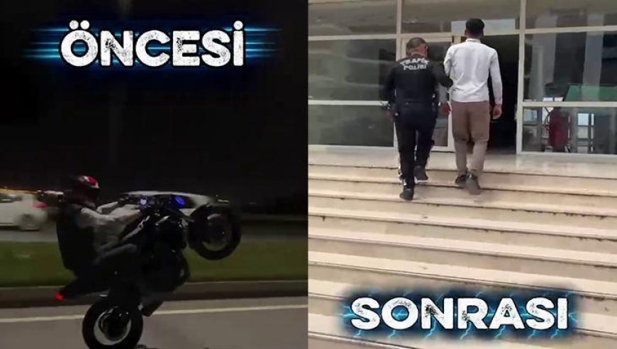Sosyal medyada paylaşınca yakayı ele verdi! Tek teker şovunun faturası ağır oldu