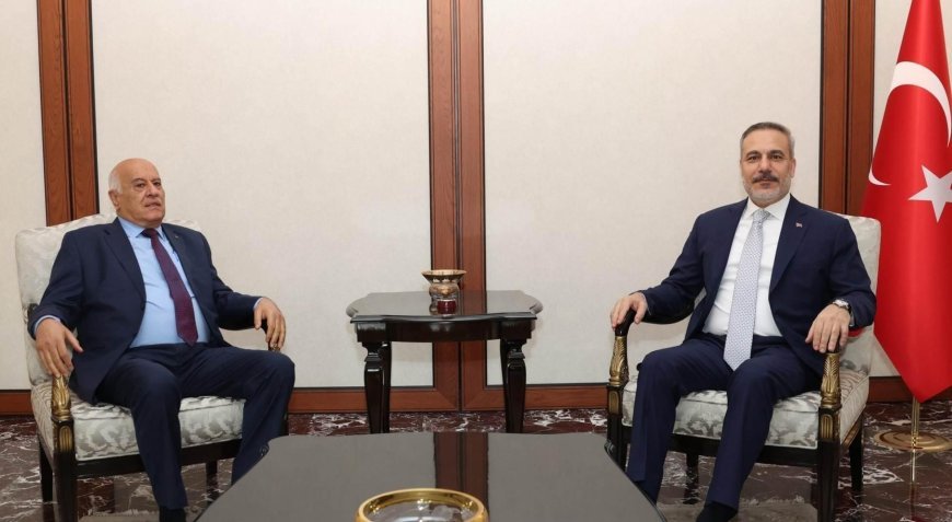 Dışişleri Bakanı Hakan Fidan, Fetih Genel Sekreteri Cibril Rajub'u kabul etti
