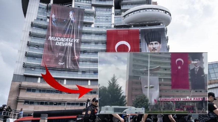 Kılıçdaroğlu'nun ekibi CHP Genel Merkezi'nde! Özel'in afişleri indirildi