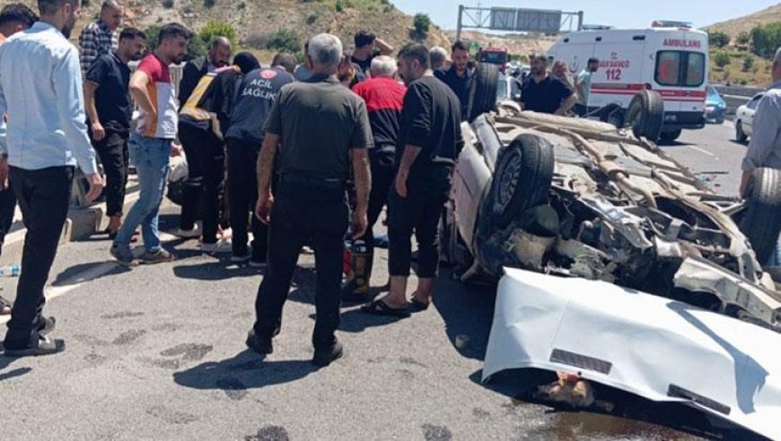 Şanlıurfa’da kurban dönüşü korkunç kaza! Kontrolden çıkan otomobil ters döndü: 5 yaralı