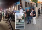 İstanbul'da tramvay hattında korkutan trafo yangını! Yolcular raylara indi