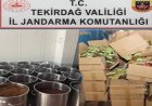 Tekirdağ'da 46 milyon lira değerinde kaçak tütün ele geçirildi