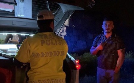 Yer: Kayseri! Alkollü ve ehliyetsiz şekilde yangın yerine geldi, ceza yazıldı