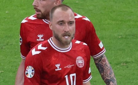 Danimarkalı Eriksen, hazırlık maçında fenalaştı!