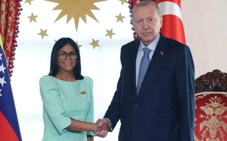 Erdoğan-Rodriguez görüşmesi. Venezuela Geçici Devlet Başkanı İstanbul'da