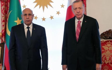 Cumhurbaşkanı Erdoğan Moritanya Cumhurbaşkanı El Ghazouani ile görüştü