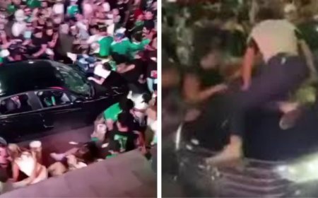 Dünya Kupası maçında ülkesi kazandı, ortalığı savaş alanına çevirdi! Aracıyla kalabalığın arasına daldı
