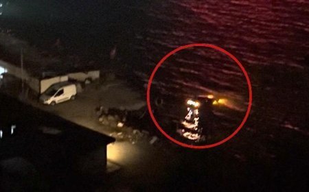 Fren yerine gaza bastı, otomobili denize uçtu! İhbar konuşması herkesi şaşırttı: 'Bırak aramayın polisi'