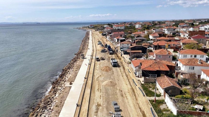 Tekirdağ Eriklice sahili yeniden düzenleniyor