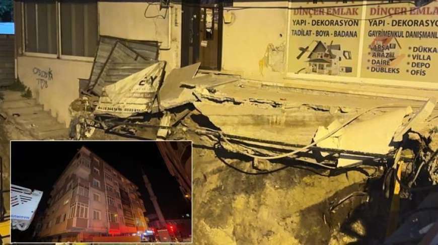 Avcılar’da facianın eşiğinden dönüldü! Kolonlarından sesler gelen bina tahliye edildi