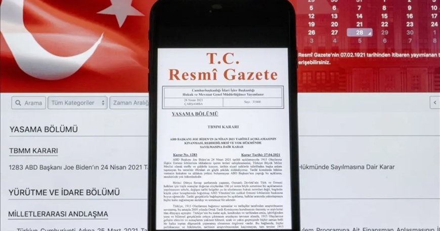 Resmi Gazete'de bugün (7 Haziran 2026 Resmi Gazete kararları)