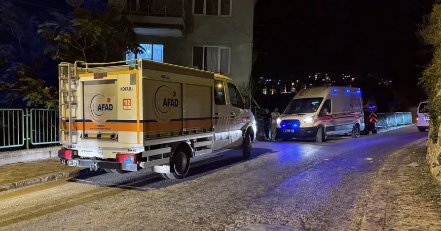 Mutfak tavanındaki sıva düştü. 2 katlı bina tahliye edildi