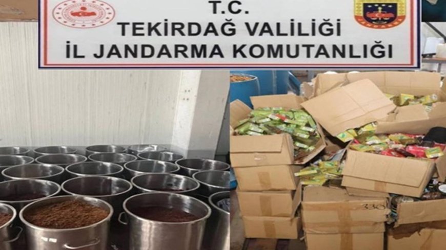 Tekirdağ'da 46 milyon lira değerinde kaçak tütün ele geçirildi