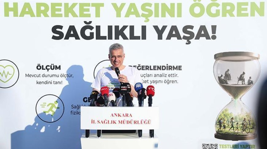 Bakan Memişoğlu, 'Hareket Yaşını Öğren, Sağlıklı Yaşa' kampanyasını başlattı