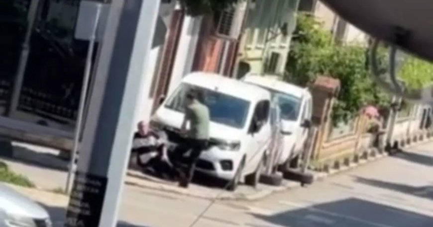 Eşini rahatsız ettiğini öne sürdüğü kişiyi bacağından vurdu