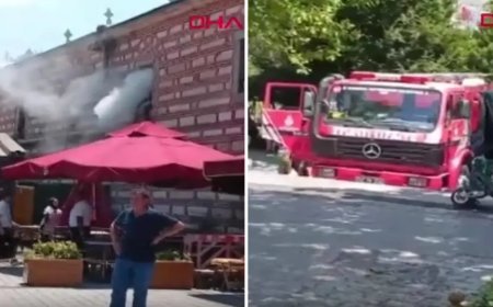 Tarihi Mısır Çarşısı'nda yangın paniği