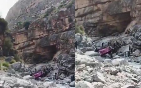 Pakistan'da yolcu otobüsü uçurumdan yuvarlandı! Çok sayıda can kaybı var