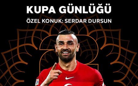 Serdar Dursun, “Kupa Günlüğü”ne konuk oluyor
