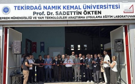 NKÜ'de 'Prof. Dr. Sadettin Ökten Deprem Mühendisliği ve Yapı Teknolojileri Araştırma Uygulama Eğitim Laboratuvarı' açıldı