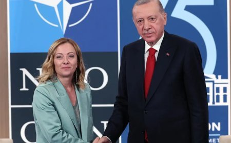 Cumhurbaşkanı Erdoğan, İtalya Başbakanı Meloni ile görüştü