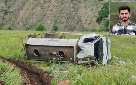 Su tankeri şarampole devrildi! 1 ölü, 1 ağır yaralı