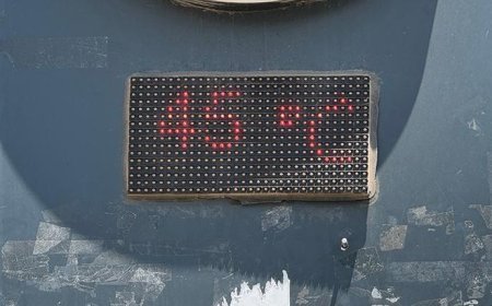 Şanlıurfa'da termometreler 45 dereceyi gösterdi