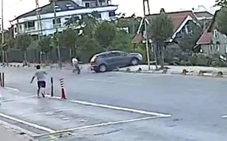 Korkunç kaza: Sürücü adayı fren yerine gaza bastı