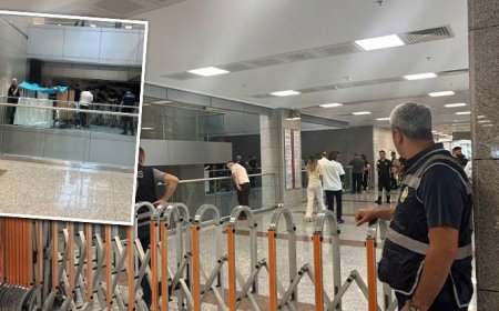 Adliyede dehşet anları! Hakimliğe sevk edilen zanlı 6'ncı kattan atlayarak intihar etti