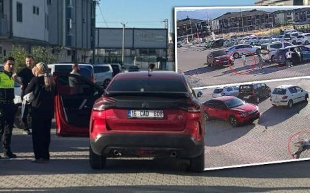 Yola fırlayan 9 yaşındaki çocuğa otomobil çarptı! Feci kaza kamerada