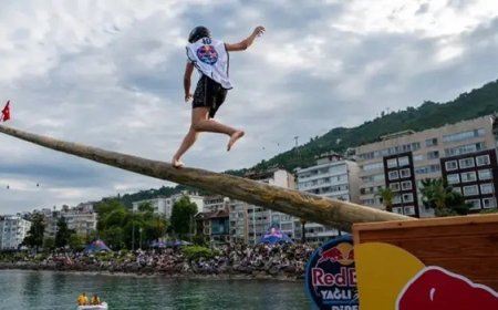 Red Bull Yağlı Direk heyecanı Ordu'da yaşandı