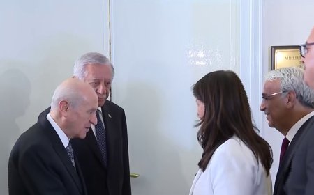 DEM Parti heyetinden Bahçeli'ye ziyaret