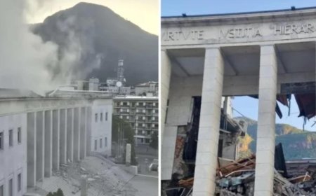İtalya'da adliye binası çöktü! İçeride işçiler vardı: 'Mucize olay'