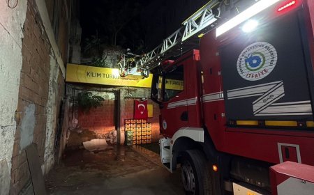 Çorlu’da yangın; restoranın kullanılmayan üst katı hasar gördü