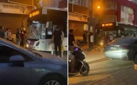 Yer: Adana! 10 kişilik grup yolcu otobüsü şoförüne saldırdı