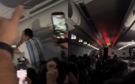 Arjantin taraftarları uçakta neye uğradığını şaşırdı! Pilotun tek cümlesi sonrası ortalık buz kesti: Önce güldüler sonra ağladılar