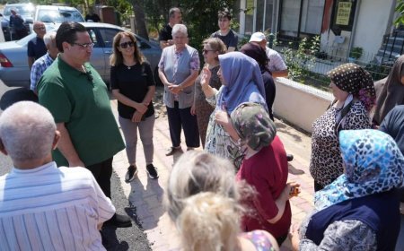 Başkan Bozkurter, yol yapım çalışmalarını inceledi