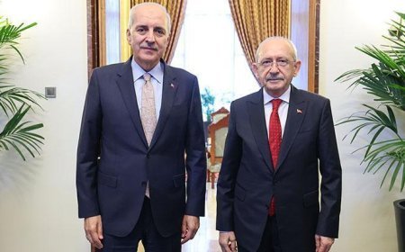 TBMM Başkanı Kurtulmuş, CHP Genel Başkanı Kılıçdaroğlu ile görüştü