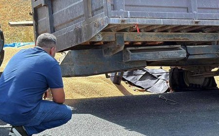 Römork lastiği değiştirirken korkunç ölüm!