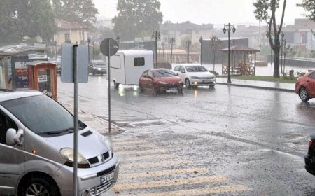 Tekirdağ'da sağanak etkili oldu
